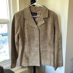 Brandon Thomas XL suede leather blazer jacket